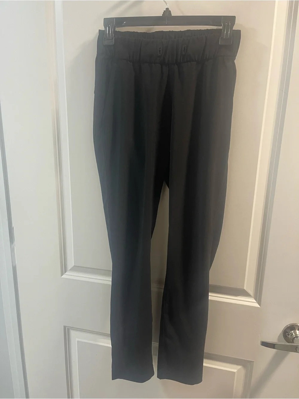 lululemon Drawstring Missing athletica Black Elastic Waist Performance Pants